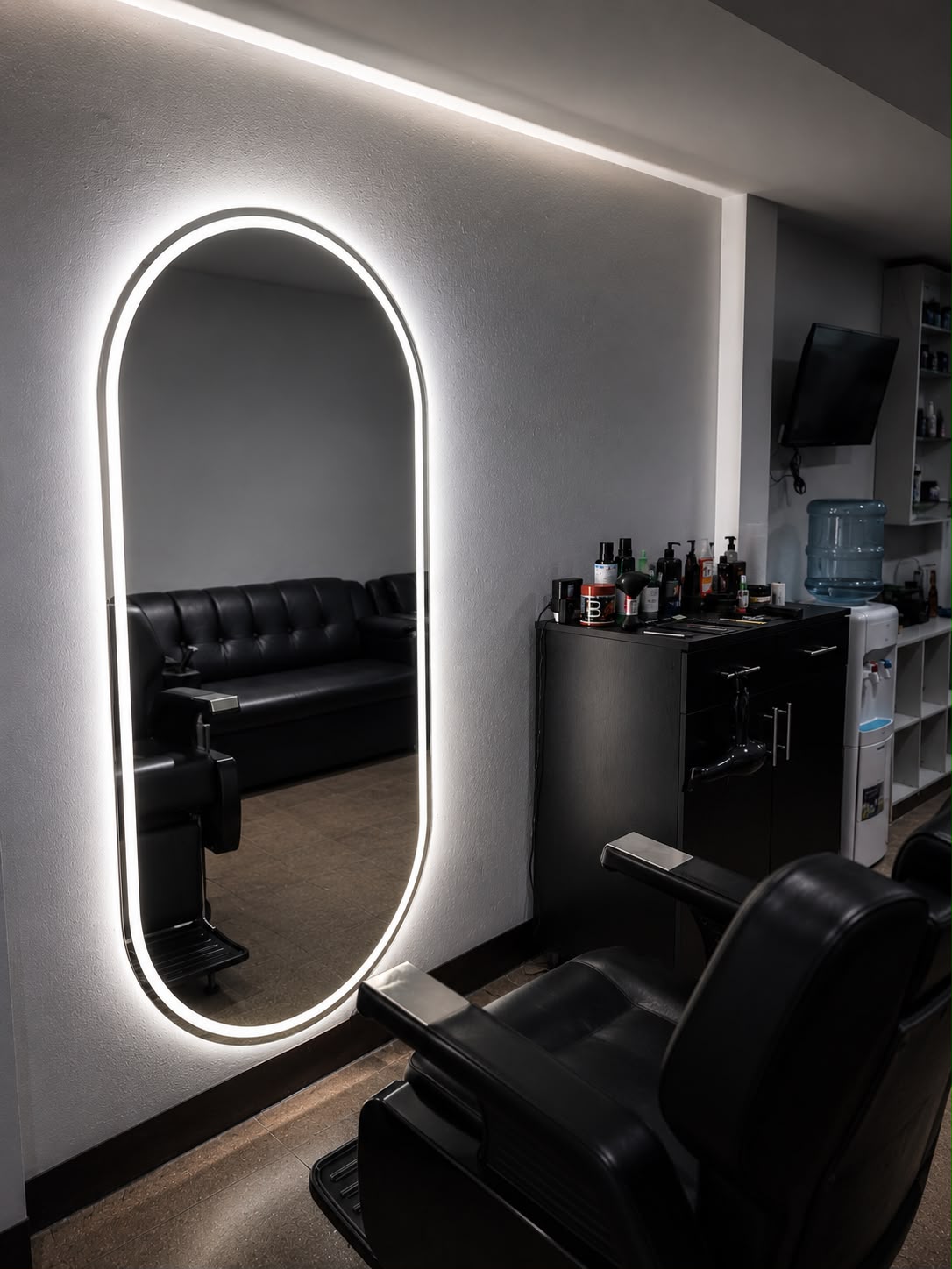 Espejo oval premium — Mister Barbershop